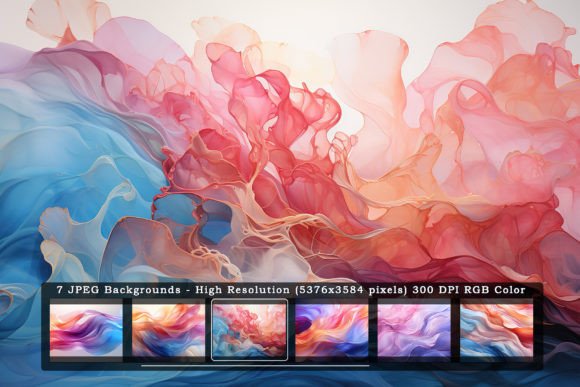 7 Abstract Enchanted Eddy Backgrounds: A Creative Toolkit
