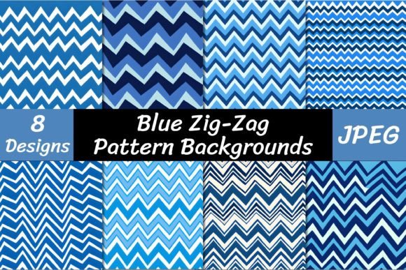 Blue Zig Zag Pattern Backgrounds: A Dynamic Foundation for Your Designs