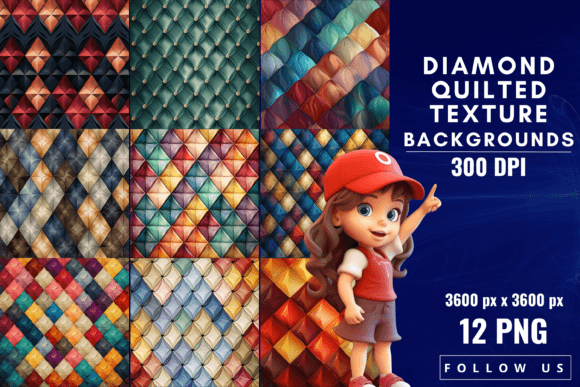 Elevate Your Projects with Diamond Quilted Texture Backgrounds