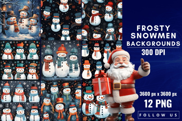 Frosty Snowmen Backgrounds: Crafting a Whimsical Winter Wonderland