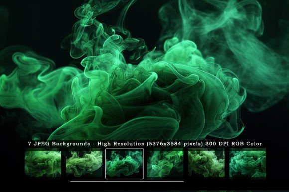 Green Black Smoke Textures: Elevate Your Design Projects