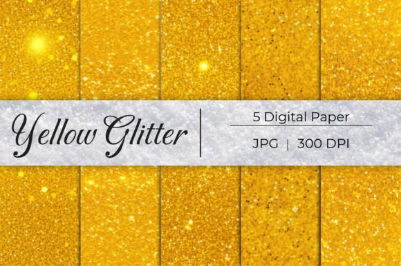 Illuminate Your Projects with Yellow Glitter Paper Backgrounds