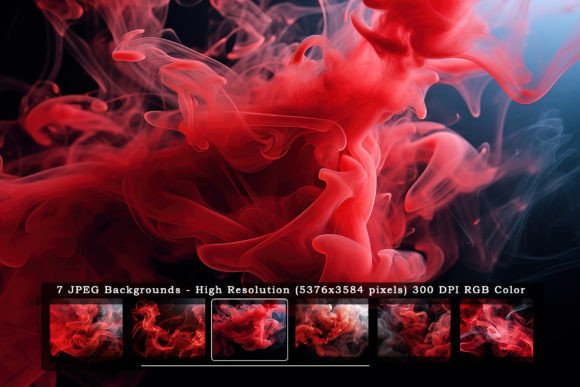Red Black Smoke in Black Backgrounds: Dramatic Textures for Bold Design