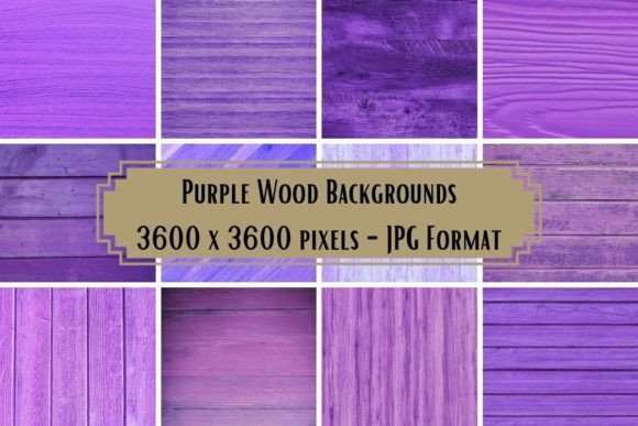 Rich, Textured Style: Using Purple Wood Backgrounds