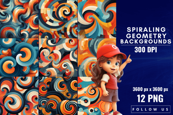 Spiraling Geometry Backgrounds: A Designer's Guide