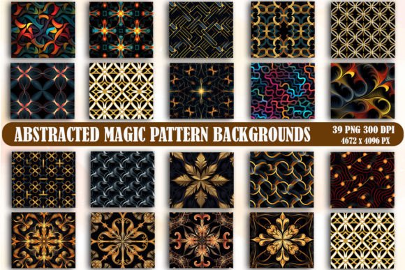 Unlocking Visual Depth with Abstracted Magic Pattern Backgrounds